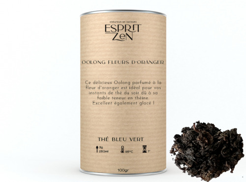 Thé Bleu Vert - "Oolong note fleurs d'oranger"